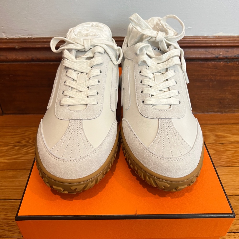 SOLD - BRAND NEW HERMES Jet sneaker in color blanc size 38.5